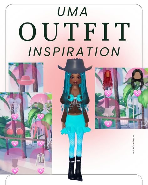 Explore a blend of styles with these ‘Dress to Impress’ looks! Whether you’re channeling the spirited energy of a Cheerleader, the fierce vibe of Uma from Descendants, the heavenly glow of an Angel, or the bold attitude of a Brat, this collection has got you covered. Mix, match, and slay your in-game fashion with these iconic themes! 🌟👼💥 Uma Descendants, The Sea Witch, Rotten To The Core, Sea Witch, An Angel, Descendants, Edgy Fashion, Mix Match, Cheerleading