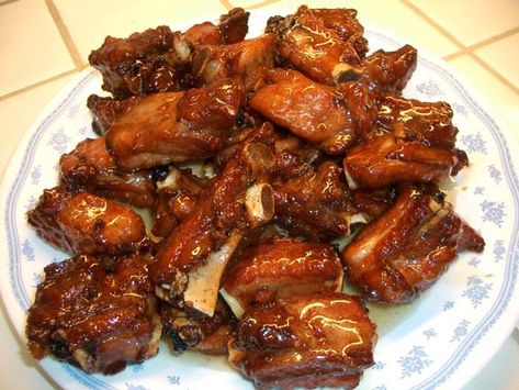 Sweet And Sour Spare Ribs, Sweet And Sour Spareribs, Boneless Country Style Pork Ribs, Spareribs Recipe, Baked Pork Ribs, Slow Cooker Ribs, Pork Spare Ribs, Asian Pork, Baked Ribs