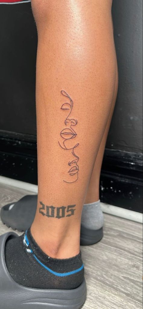 Leg Tattoos Women Simple, Tattoo Ideas Dark Skin, Small Leg Tattoos Women, Tattoos On Black Skin, Small Leg Tattoos, Tattoo Ideas Dark, Simple Neck Tattoos, Tats Ideas, Neck Tattoos