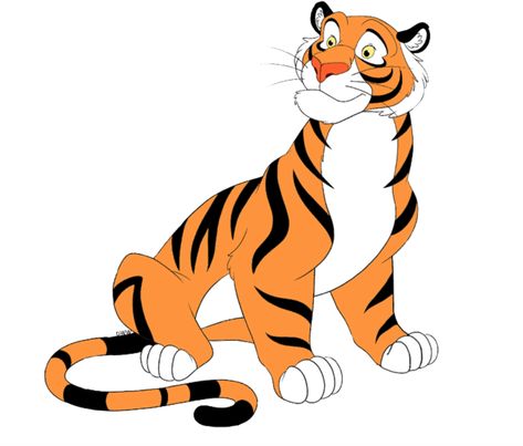 Rajah the tiger who is Princess Jasmine's best friend Jasmine And Tiger, Disney Cat Characters, Aladin Disney, Disney Tiger, Jungle Book Characters, Aladdin Art, Tiger Color, Aladdin Characters, Disney Sidekicks