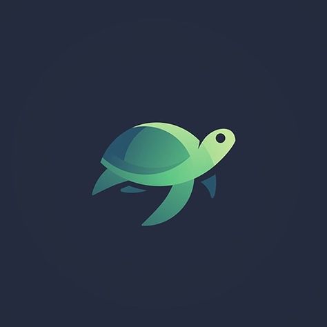 Gradient turtle mark - Logos inspiration #logo Sea Turtle Artwork, Turtle Logo, Adobe Illustration, Logo Animal, Animal Illustration Art, Text Logo Design, Logos Inspiration, Graphic Design Tips, Logo Design Creative