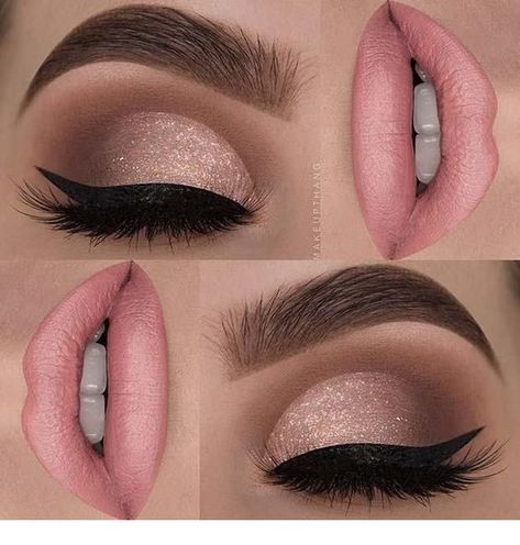 Makeup Ideas For Christmas, Prom Makeup Ideas, Evening Eye Makeup, Wedding Hairstyles And Makeup, Wedding Eye Makeup, Contour Makeup Tutorial, Glam Wedding Makeup, Wedding Day Makeup, Eye Makeup Pictures