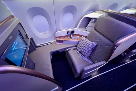 Open award space: You can now book Singapore Airlines business-class awards with Aeroplan - The Points Guy Emirates Economy, Abu Dhabi International Airport, Business Class Travel, George Bush Intercontinental Airport, Vancouver International Airport, Newark Liberty International Airport, Singapore Changi Airport, Class Awards, Business Class Seats