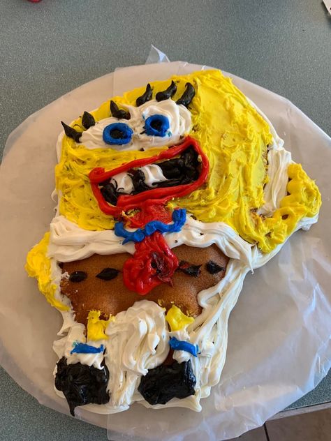 Bad Cakes, Cooking Fails, Ugly Cakes, Cake Fails, Spongebob Cake, Character Cakes, Bad Taste, Cool Birthday Cakes, Princess Cake