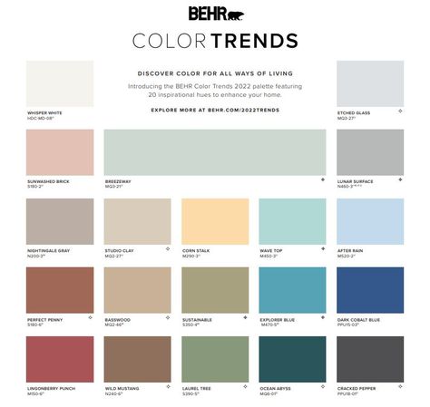 BEHR 2022 Color of the Year and Trends Palette Announced | Colorfully, BEHR Bedroom Colors 2022 Trends Behr, Behr 2022 Color Of The Year, Behr Color 2023, Behr 2022 Color Trends, Behr Colors 2022, Behr Paint Colors 2022 Trends, 2022 Paint Color Trends Behr, 2022 Behr Paint Color Trends, Behr Paint 2023