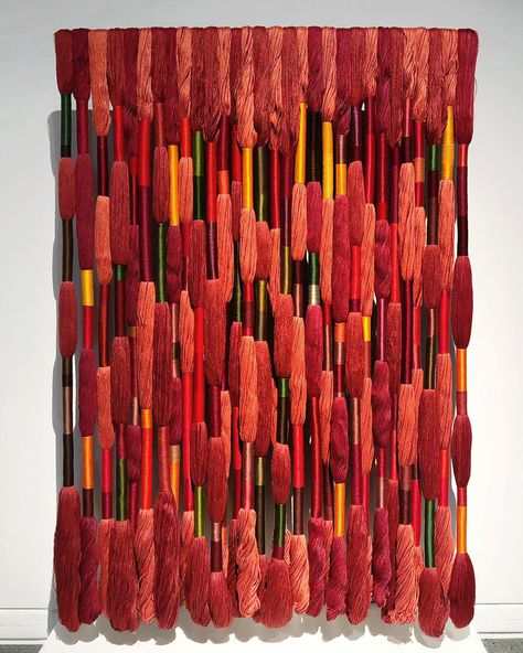 Sheila Hicks Textiles Artworks, Sheila Hicks, Walking Together, Emerald Forest, Deco Paint, Creative Textiles, Make Do And Mend, Macrame Wall Hanging Patterns, Fibre And Fabric