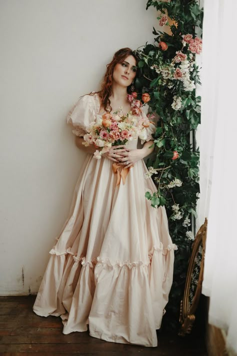 Cottagecore Wedding Dresses, Cottagecore Wedding Dress, Jane Austen Wedding, Hobbit Wedding, Victorian Style Wedding Dress, Selkie Dress, Incandescently Happy, Cottagecore Wedding, Farm Dress