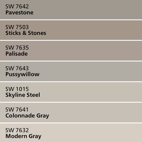 Colonnade Gray has an unconventional color strip. Colonnade Gray, Light Sea Green, Favorite Paint Colors, Sticks And Stones, Painted Floors, Grey Color, Wall Colors, House Colors, Color Me