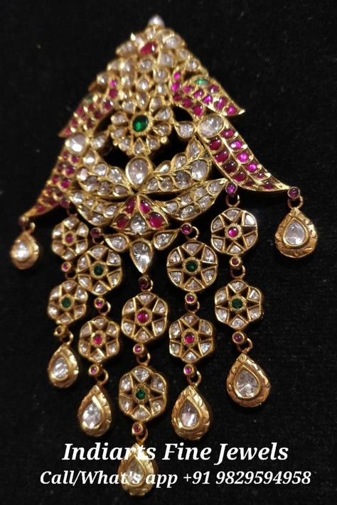 Designer Party Wear Woman Maang Teeka Ruby Pink Diamond Handmade Jewellery. #teeka #jewellery #maangteeka #handcrafted To Buy This Dm or Whatsapp - (+91 9829594958) A maang tikka is a piece of jewellery typically worn by Indian women on the forehead, and are similar to the concept of head harnesses. It is composed of a chain with a hook on one end and a pendant on the other. Brides typically wear maang tikkas, but it can also be worn by women of all ages. Kundan Lockets, Ruby Necklace Designs, Indian Diamond Jewellery, Gold Temple Jewellery, Mala Jewelry, Antique Necklaces Design, Bridal Jewelry Vintage, Indian Jewellery Design Earrings, Bridal Jewelry Collection