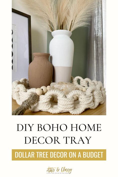 How to Easily Create Chic DIY Boho Decor From Dollar Tree – Arts and Classy Diy Home Decor On A Budget Easy, Diy Desert Decor, Boho Diy Wall Decor, Dollar Tree Boho Diy, Boho Diy Decor, Boho Basket Decor, Boho Decor Diy, Boho Chic Decor Diy, Boho Living Room Inspiration