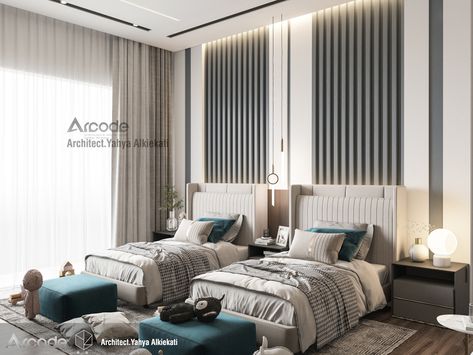 Bedroom Ideas Kids, Boys Bedroom Modern, Kids Bedroom Furniture Design, Room Interior Ideas, Bedroom Behance, Small Room Interior, Kids Bedroom Ideas, Bedroom Design Styles, Minimalist Living Room Decor