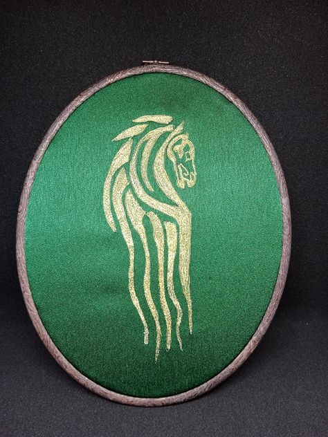 Lotr Rohan, Embroidery Gifts, Support Handmade, Lord Of The Rings, Classic Hollywood, Embroidery Designs, Unique Gifts, Wall Hanging, Christmas Ornaments