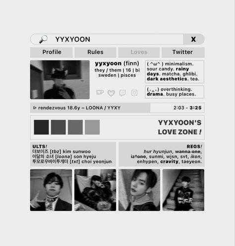 Carrd Inspo Black And White, Carrd Inspo Kpop Interactive, Carrd Inspo Kpop Minimalist, Carrd Inspo Minimalist, Card Inspo Aesthetic, Cardd Inspo Aesthetic, Carrd Inspo Interactive, Carrd Inspo Template, Black And White Layout