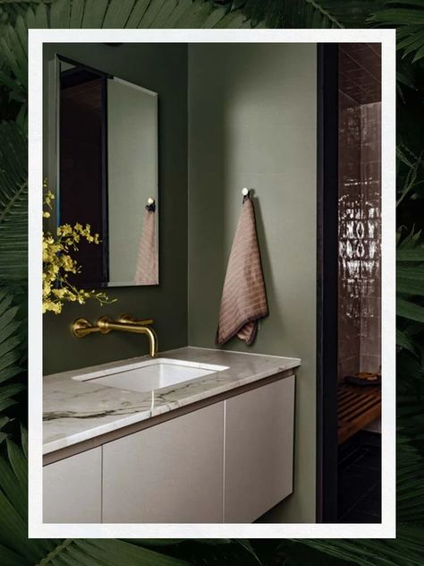 The Best Green Paint Colors in 2022 From Benjamin Moore Green Benjamin Moore, Benjamin Moore Green, Popular Paint Colors, Aesthetic Bathroom, Studios Architecture, Green Paint Colors, Studio Kitchen, Kitchen Images, One Bedroom Apartment