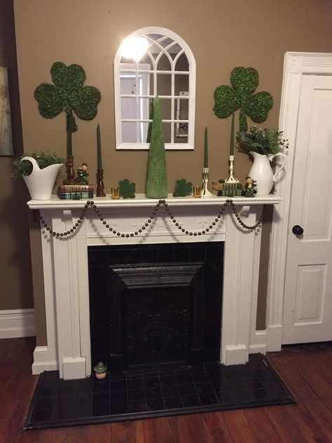 St. Patrick’s Day mantle decor for the den The Den, Mantle Decor, St Patrick, I Hope, Canning, Home Decor, Home Décor