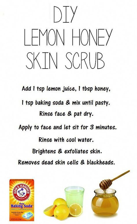 Overnight Recipes, Mask Recipes, Exfoliate Skin, Honey Skin, Skin Scrub, Acne Face, Honey Mask, Honey Diy, Lemon Honey