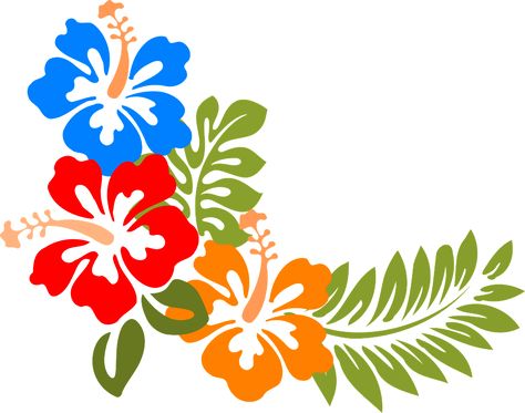 Vector gratis: Hibisco, Hawaii, Flores, Tropicales - Imagen gratis ... Hawaiian Flower Drawing, Hawaii Flowers, Fabric Paint Designs, Hawaiian Quilts, Buku Skrap, Hawaiian Flowers, Flower Clipart, Arte Floral, Art Floral