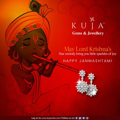 Janmashtami 2023, Krishna Jayanti, Advertising Campaign Design, Creative Post, Digital Advertising Design, Campaign Design, Jewellery Photography Inspiration, Festival Wishes, Ads Creative Advertising Ideas