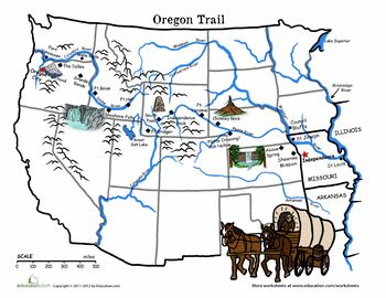 The Invasion of First Nations Ruthless attack of 1843, requiring a revelation from God in 1844 to reverse and elevate First Nations as Muhammad had the Arab First Nations hundreds of years earlier Oregon Trail Wagon Project, Oregon Trail Map, Middle School Geography, Western Expansion, Covered Wagons, Oregon History, 7th Grade Social Studies, Westward Expansion, 4th Grade Social Studies