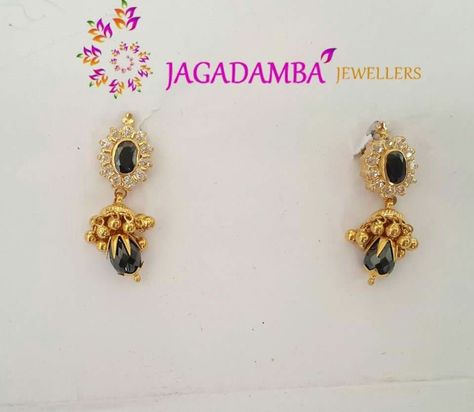 Black Beads Jhumkas Gold, Black Ear Rings Gold, Nallapusalu Kammalu, Black Beads Earrings Gold, Nallapusalu Earrings, Black Beads Earrings Indian Gold, Black Bead Earrings Gold, Black Beads Ear Rings Gold, Black Stone Earrings Gold