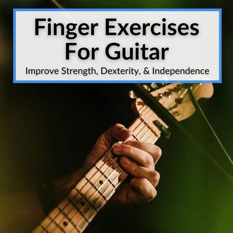 The following finger exercises for guitar will help you improve the finger strength, dexterity and independence. When practicing, make sure you never... Finger Workout, Easy Guitar Songs Chords, Guitar Chords And Scales, Easy Guitar Chords, Finger Exercises, Finger Strength, Easy Guitar Songs, Guitar Chords For Songs, Sing Along Songs