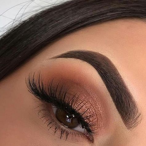 Nude Eye Makeup, Bronze Eye Makeup, Cute Eye Makeup, Glitter Eye Makeup, Smink Inspiration, Eye Makeup Designs, Makijaż Smokey Eye, Makeup Eye Looks, Brown Eyeshadow