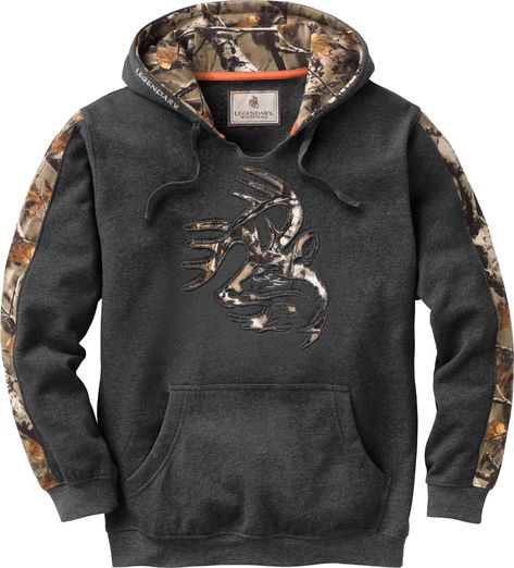 Outfitter Hoodie | Legendary Whitetails Hoodie Images, Chunky Sweaters, Heavyweight Hoodie, Womens Camo, Bee Jewelry, Camo Designs, Camo Hoodie, White Tail, Country Shirts