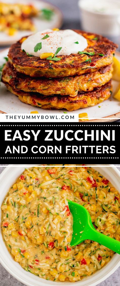 Low Carb Corn Fritters, Zucchini Corn Cakes, Zucchini And Corn Fritters Recipe, Zucchini Corn Fritters Air Fryer, Cheesy Corn Fritters Recipe, Zucchini Corn Fritters All Recipes, Zucchini Cheese Fritters, Zucchini Corn Recipes, Corn And Zucchini Recipes