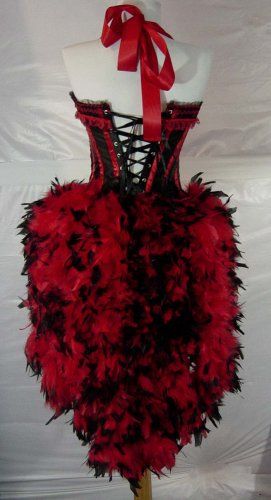 XL-Red & Black Victorian Moulin Burlesque Showgirl Costume Saloon Girl Dress, Saloon Dress, Saloon Girl Costumes, Burlesque Dress, Vestidos Pin Up, Saloon Girl, Burlesque Outfit, Circus Dress, Showgirl Costume