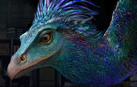 ArtStation - The Occamy, stephen molyneaux Occamy Fantastic Beasts, Fantastic Beasts Creatures, Harry Potter Creatures, Harry Potter Design, Fantastic Beasts Series, Fantasic Beasts, Fantastic Beasts Movie, Magical Beings, Fantastic Beast