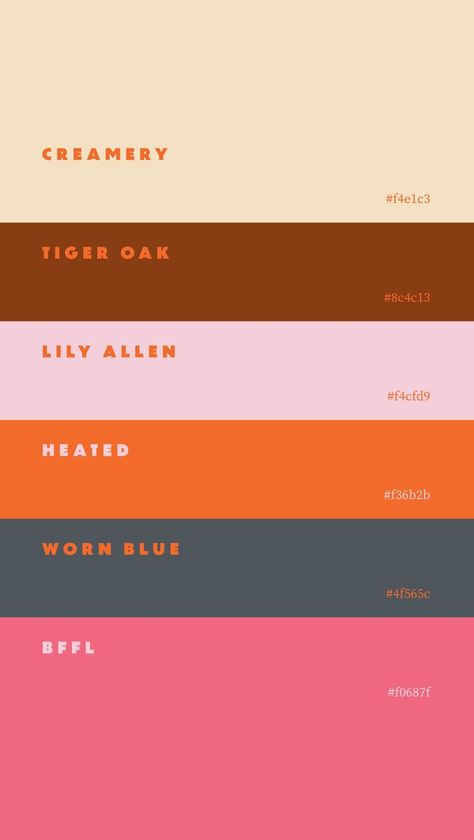 Hex Color, Retro Color Palette, Hex Color Palette, Color Palette Pink, Brand Color Palette, Color Palate, Color Palette Design, Design Innovation, Hex Colors