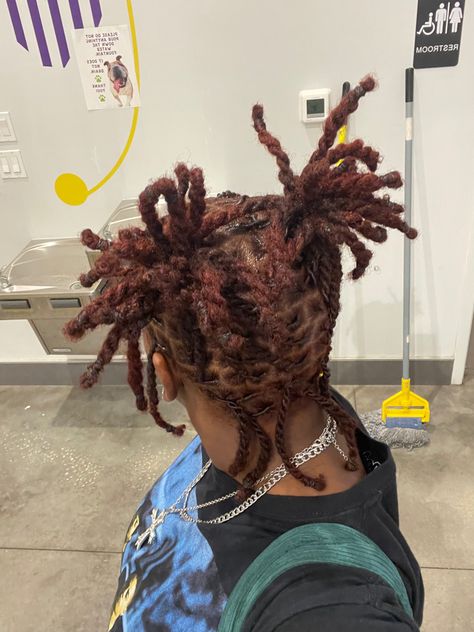 Two Strand Locs Hairstyles, Locstyles Women Short, 2 Strand Loc Styles, Two Strand Twist Locs Styles For Women, 2 Strand Twist Locs Style, Coloured Locs, Two Strand Twist Locs, Starter Locs Styles, Hairstyle Locs