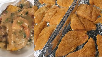 Bienville Sauce, Baked Catfish, Hot Pepper Sauce, Favorite Cookbooks, Creole Seasoning, Pepper Sauce, Family Favorite Meals, Fried Fish, Melted Cheese