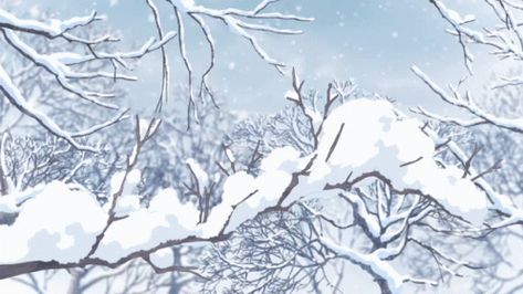 Anime Snow, Snow Gif, Gif Background, Anime Christmas, Blue Banner, Japon Illustration, Banner Gif, Anime Gifs, 수채화 그림