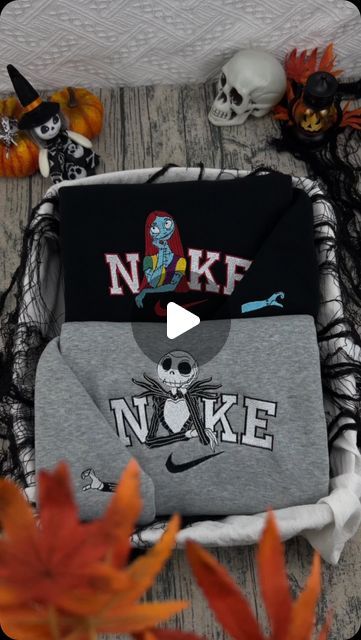 Cute Thread on Instagram: "Tag your friend that will wear these matching sweatshirt with you during halloween 🖤 #jackandsally #jackandsallyforever #halloween #halloweenoutfit #trickortreats #skeleton #sallyskellington #sally #jackskellington #nightmarebeforechristmas #thenightmarebeforechristmas #embroidery #embroideredsweatshirt #embroideredhoodie #matchingoutfits #matchingsweatshirts #matchingcouple #outfitcouple #hoodie #embroiderysmallbusiness #halloweenlook #halloweenmovie" Sally Skellington, Matching Sweatshirts, Jack And Sally, Halloween Movies, Halloween Looks, Embroidered Hoodie, Jack Skellington, Matching Couples, Matching Outfits