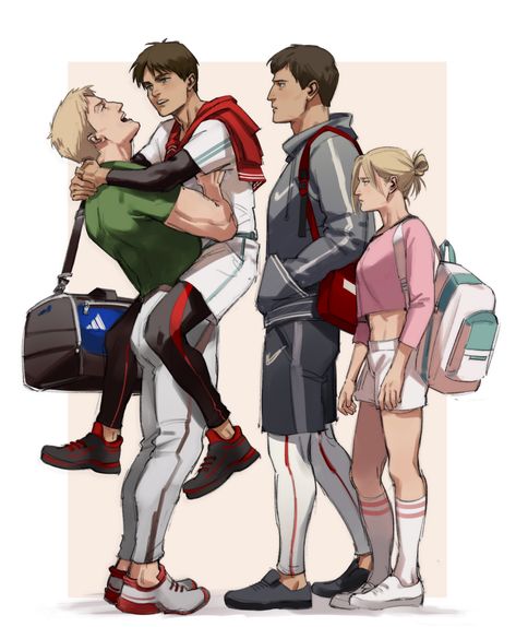 Gym Buddies, Reiner And Bertholdt, Aot Funny, Attack On Titan 2, Bokuto Koutarou, Undertale Comic Funny, Attack On Titan Eren, Attack On Titan Fanart, Attack On Titan Art