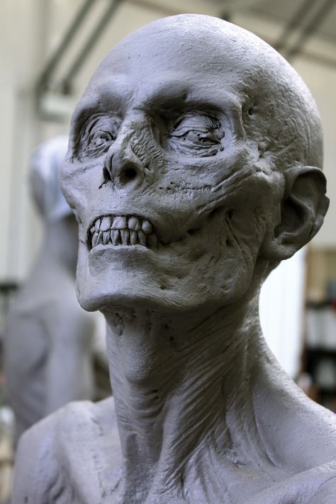 Arte Zombie, Anatomy Sculpture, Zombie Art, Ap Art, Monster Design, Creature Concept, Figurative Sculpture, The Mask, Sculpture Clay