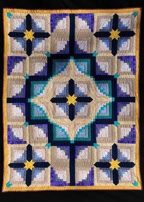 Modern Log Cabin Quilts, Colchas Quilting, Log Cabin Quilt Pattern, Log Cabin Quilt Blocks, Log Cabin Designs, Cabin Quilt, Log Cabin Quilts, Log Cabin Quilt, Quilt Designs