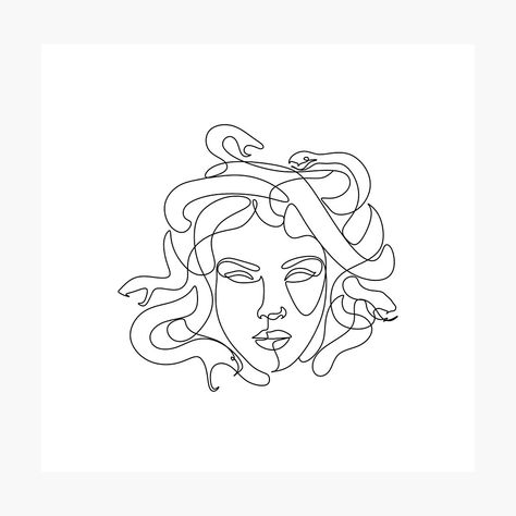 Tattoos Of Medusa, Small Fine Line Medusa Tattoo, Medusa Tattoo Design Minimalist, Medusa Tattoo Ribcage, Tattoo Greek Mythology Minimalist, Greek Mythology Tattoos Fine Line, Medusa Tatoos Simple, Fine Line Medusa, Small Mythology Tattoo