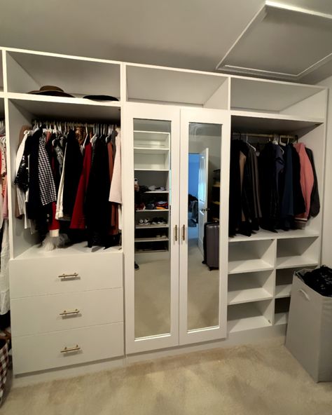 With custom mirror doors, soft-close drawers, seasonal storage, and integrated LED lighting for a luxurious touch, this space makes organization effortless and chic. Save this pin for more closet inspiration! ✨ 

_____
#CustomClosetDesign #WalkInClosetGoals #LuxuryStorage #ClosetOrganization #SleekDesign #ModernInteriors #HomeStorageSolutions #GoldAccentDetails #LEDClosetLighting #FunctionalStorage #ClosetInspiration #HomeImprovement #InteriorDesign #DMVInteriors #VirginiaHomes Seasonal Storage, Mirror Doors, Custom Closet Design, Custom Mirror, Luxury Storage, Walk In Closet Design, Home Storage Solutions, Closet Lighting, Virginia Homes