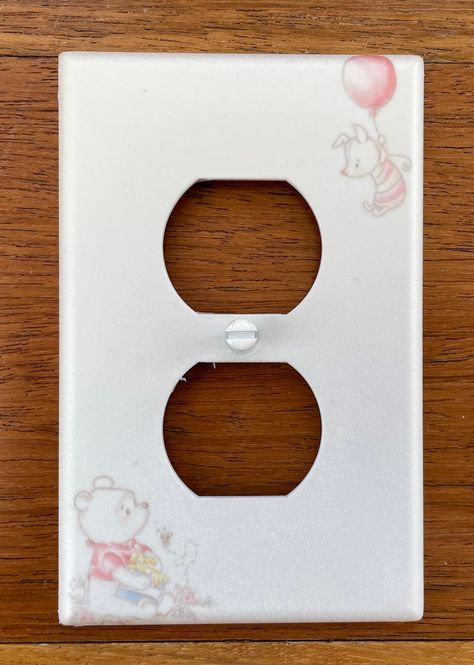 Winnie The Pooh Nursery Painting, Winnie The Pooh Nursery Canvas Painting, Clear Light Switch Covers, Winnie The Pooh Light Switch Cover, Winnie The Pooh Hooded Towel, Plastic Stickers, Baby Cover, Switch Covers, Light Switch Covers