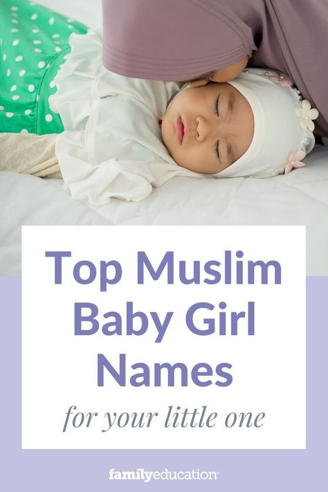 If you're considering a Muslim name for your baby girl, it's important to learn about Muslim naming traditions and history. We're featuring 75 of the most popular Muslim girl names. Muslim Girl Names List With Meaning, Muslim Girl Names List, Islamic Baby Girl Names Muslim, Muslim Baby Girl Names Unique, Muslim Girls Names With Meaning, Islamic Girls Name, Muslim Girls Name, Names Of Baby Girl