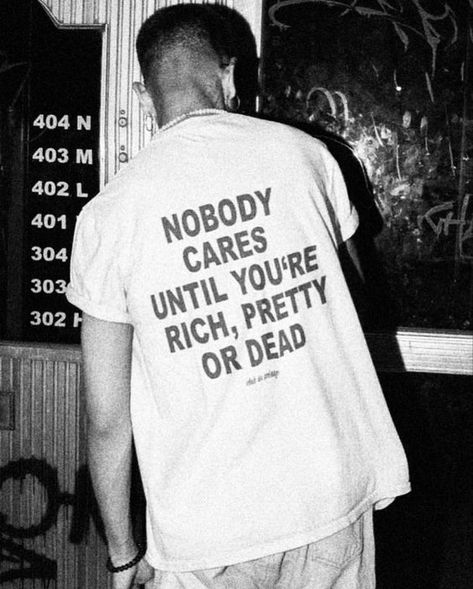 pin on the link ‼️ Tshirt Quotes Aesthetic, Get Rich Or Die Trying, Tee Quotes, Graffiti Quotes, Dp For Whatsapp, Quote Tees, Care About You, T Shirts With Sayings, How To Get Rich