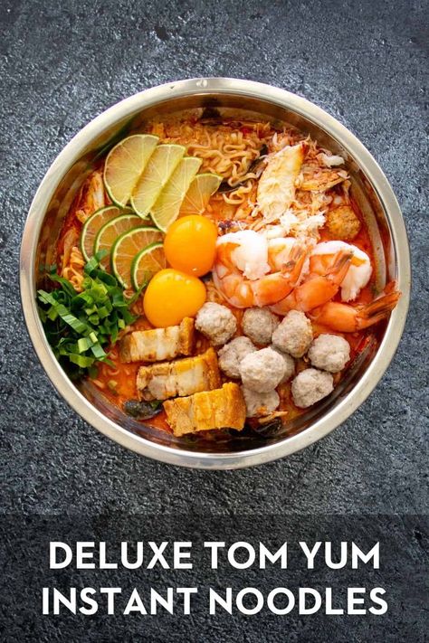 "WOW" Mama Tom Yum Noodles Recipe (Jeh O Chula) Mama Noodles, Tom Yum Noodles, Bangkok Food, Sushi Night, Tom Yum, Noodles Recipe, Instant Noodle, Instant Noodles, Noodle Recipes