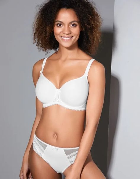 Bravissimo $74 Supportive Bras, Mimi Holliday, Half Cup Bra, Wonder Bra, High Waisted Briefs, Curvy Kate, Nude Bra, White Bras, Full Cup Bra