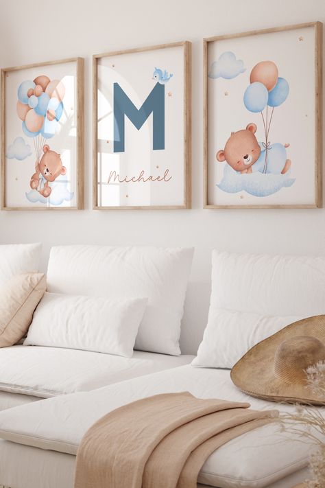 Welcome to our cuddly corner of creativity, where imagination meets charm! Introducing our adorable set of three custom name teddy bear nursery prints, perfect for adding a touch of whimsy and warmth to your little one's space.Transform your little one's room into a cozy haven of creativity and comfort with our custom name teddy bear nursery prints. Order yours today and let the magic begin! Teddy Bear Nursery Decor, Custom Teddy Bear, Teddy Bear Nursery, Bear Nursery Decor, Teddy Bear Print, Nursery Name Sign, Bear Nursery, Kids Wall Art, Nursery Name