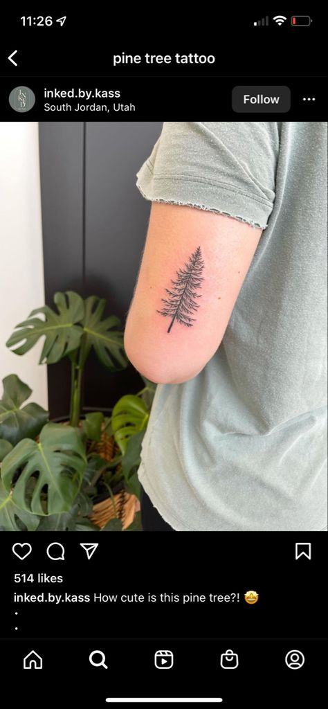 Pnw Tattoo Oregon, Oregon Tree Tattoo, Upper Peninsula Tattoo, Small Tree Tattoos For Women, Fine Line Pine Tree Tattoo, Evergreen Tattoo, Washington Tattoo, Evergreen Tree Tattoo, Oregon Trees