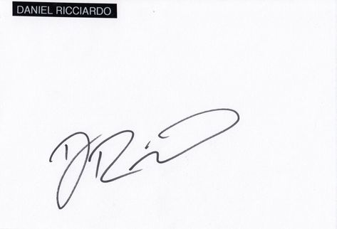 Daniel Ricciardo Signature, F1 Drivers Signature, Daniel Ricciardo Logo, Daniel Ricciardo Hands, Daniel Ricciardo Tattoo Idea, Daniel Ricciardo Tattoo, Helio Castroneves, Danny Ric, F1 Art