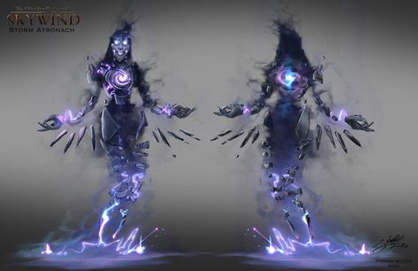 ArtStation - Storm Atronach, Jack Wilson Storm Atronach, Skyrim Mod, Elder Scrolls Lore, Elder Scrolls Art, Skyrim Mods, Concept Art World, The Elder Scrolls, Animal Behavior, Monster Design