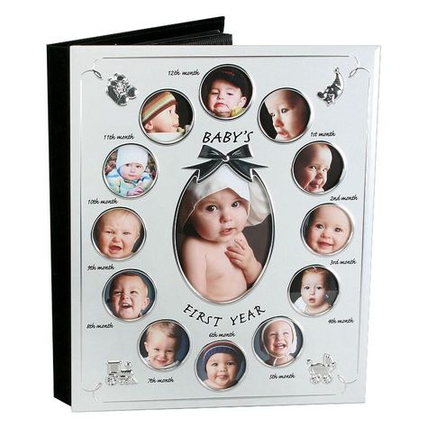 Excellent baby shower gift #etsy shop: Celebration Baby Photo Book Gift, Baby Icon, First Year Photos, Birthday Places, Monthly Photos, Baby Album, Babies First Year, Baby First Birthday, Gifts For New Parents